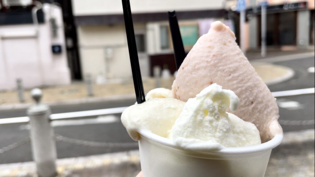 ささいずみ商店のジェラートをテイクアウト