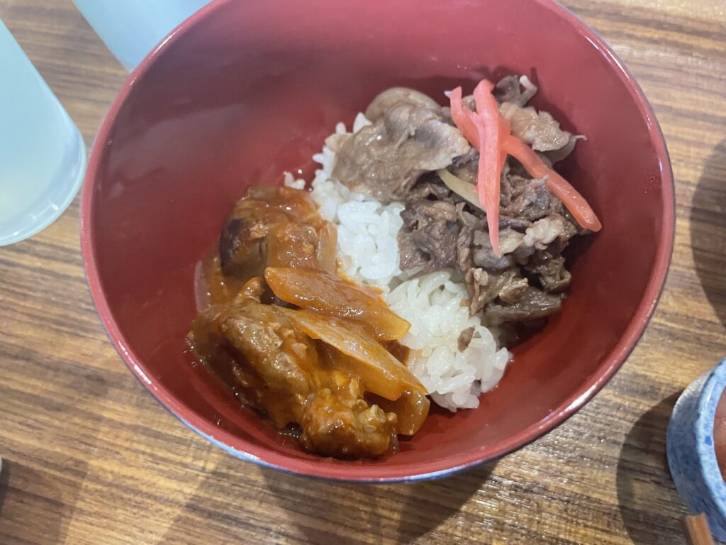 おおいた和牛のハヤシライス、牛丼